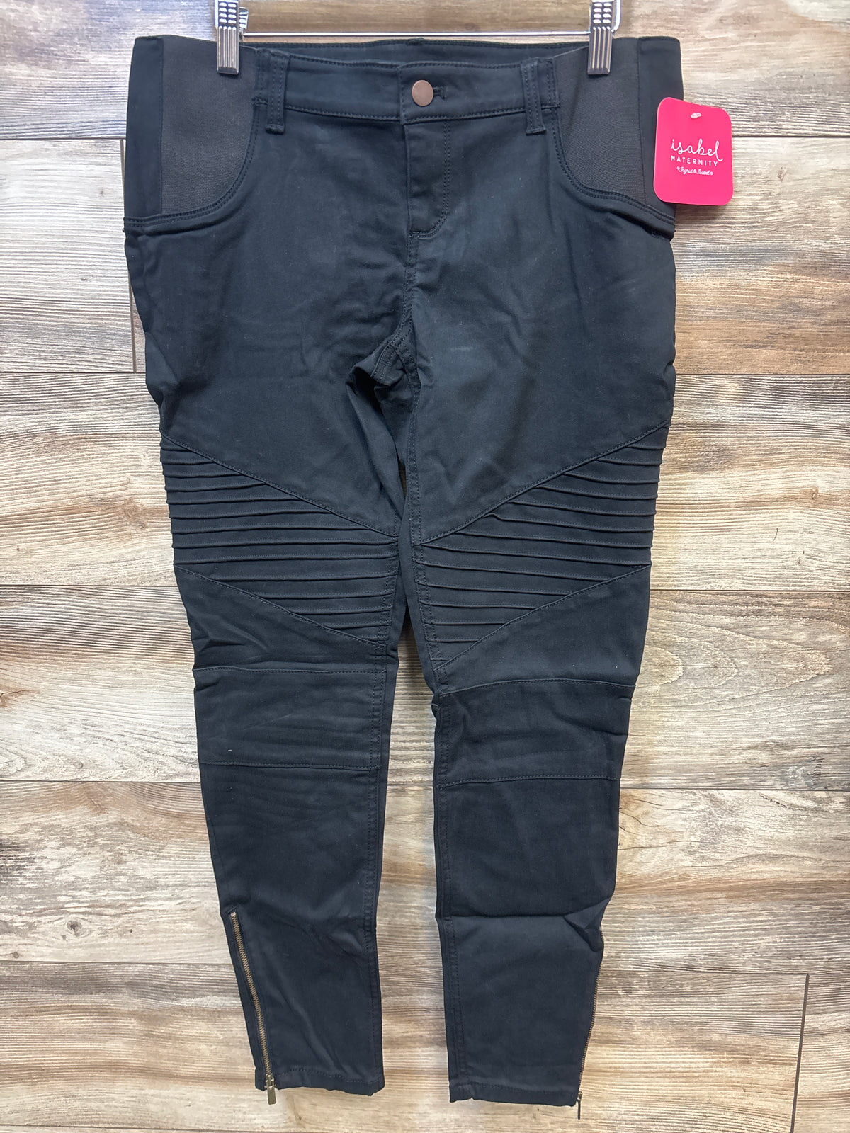 NEW Isabel Maternity Side Panel Utility Jeggings Black sz 8/Medium