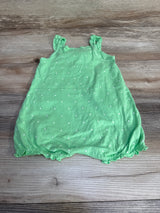 Carter's Polka Dot Shortie Romper Green sz 9m