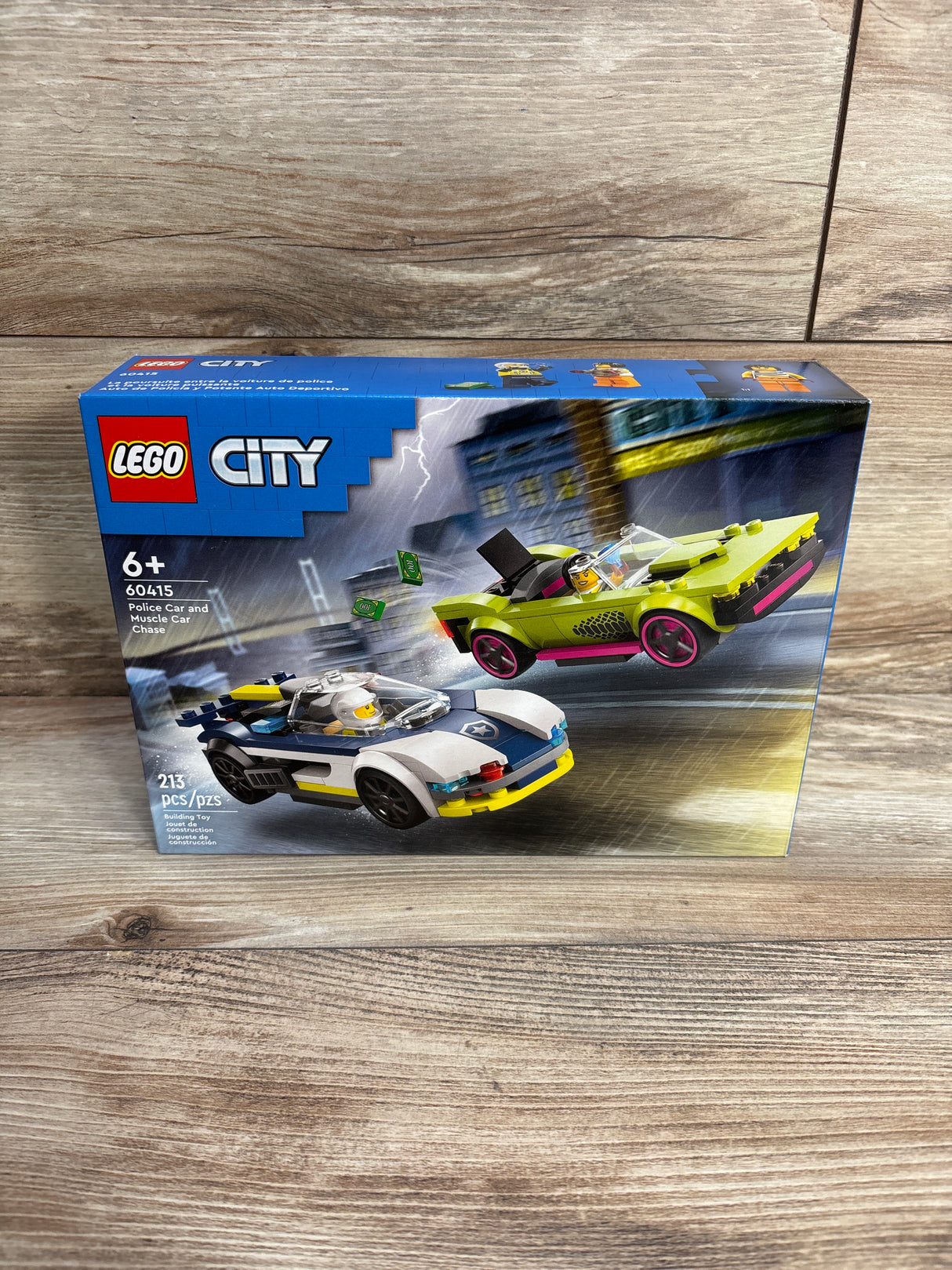 NEW LEGO City Police Car and Muscle Car Chase Pretend Play Toy 60415