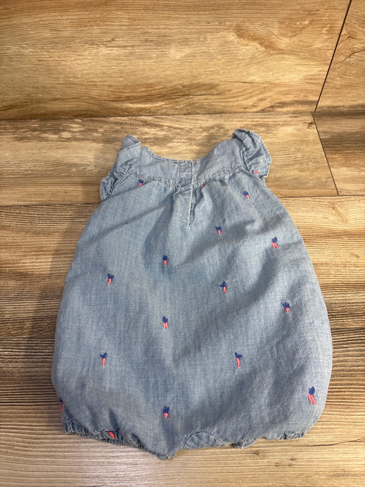 Baby Gap x Peter Rabbit Chambray Shorty Romper Blue sz 6-12m