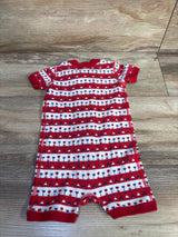 Hanna Andersson Fourth of July Romper Sleeper Red sz 6-9m