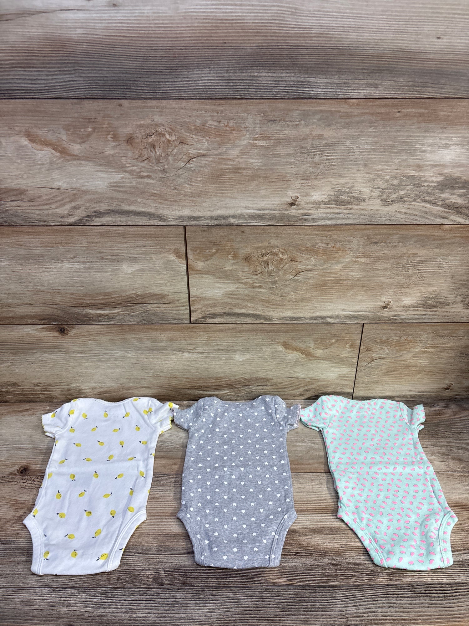 Simple Joys 3pk Bodysuit Set White sz 0-3m
