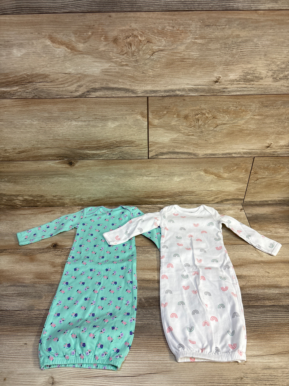 Simple Joys 2pk Sleep Gowns Teal sz Newborn