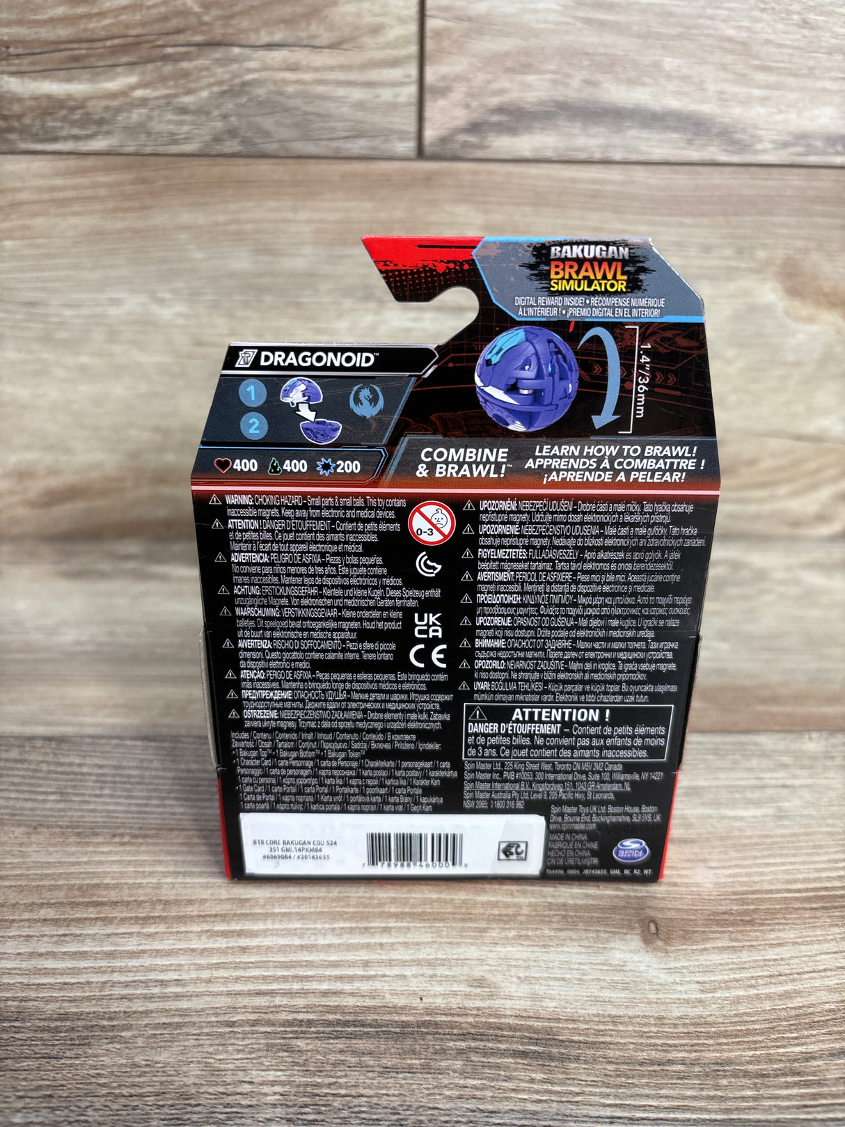 NEW Bakugan Titanium Dragonoid Action Figure, Blue