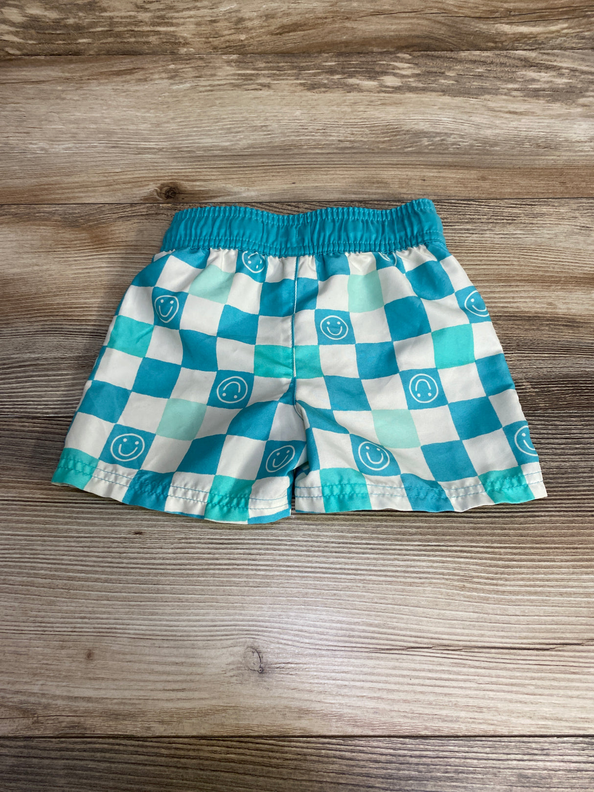 Cat & Jack Checkered Swim Trunks Blue sz 12m