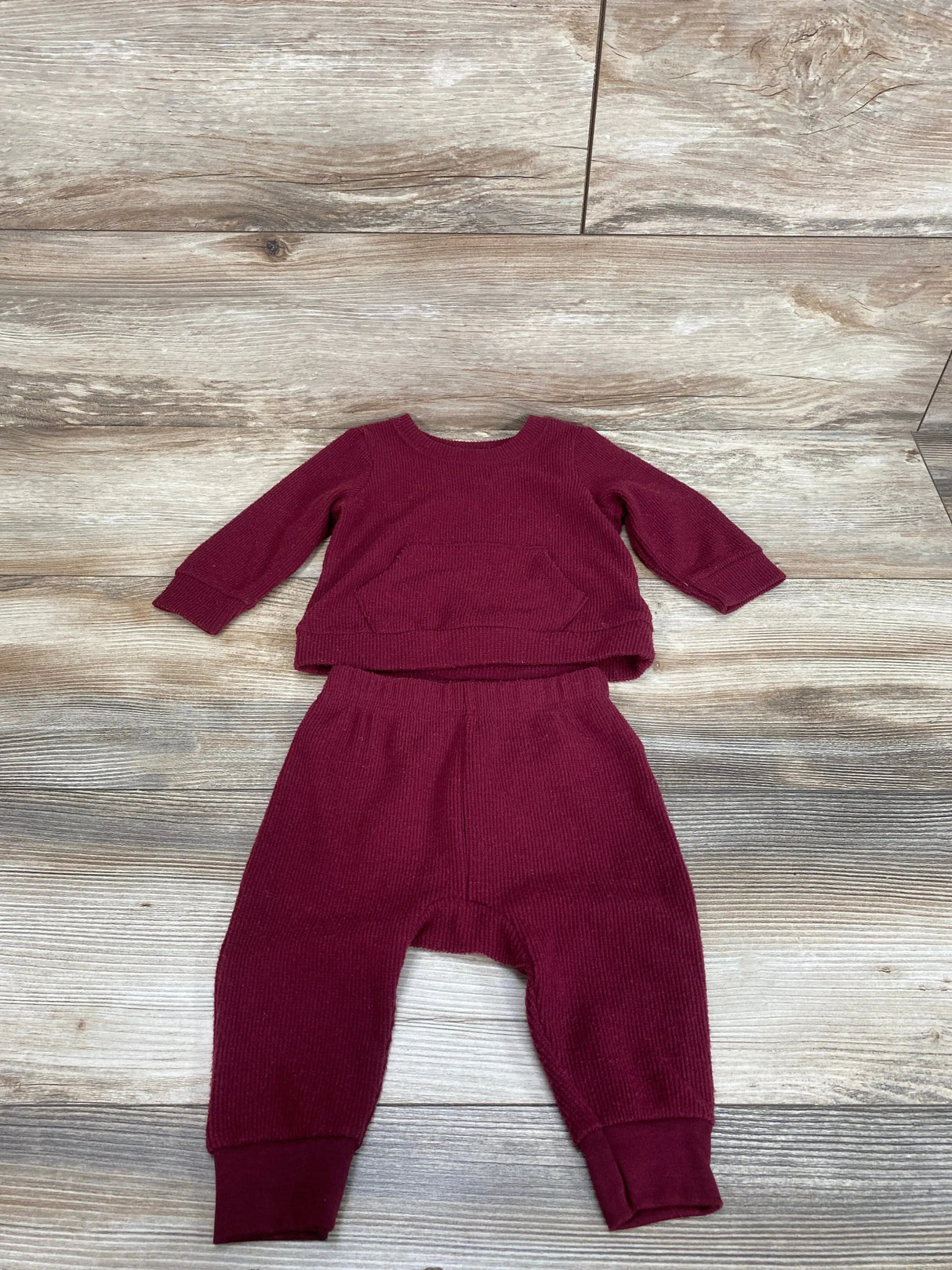 Cat & Jack 2pc Thermal Shirt & Pants Red sz 3-6m