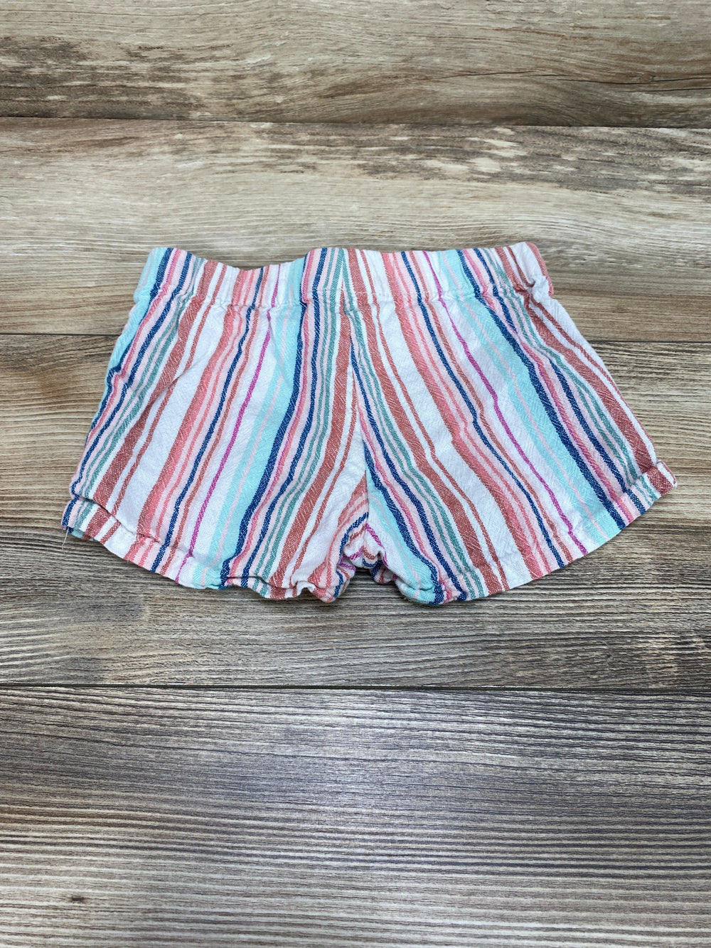 Carter's White Striped Linen Blend Shorts sz 24m - Me 'n Mommy To Be