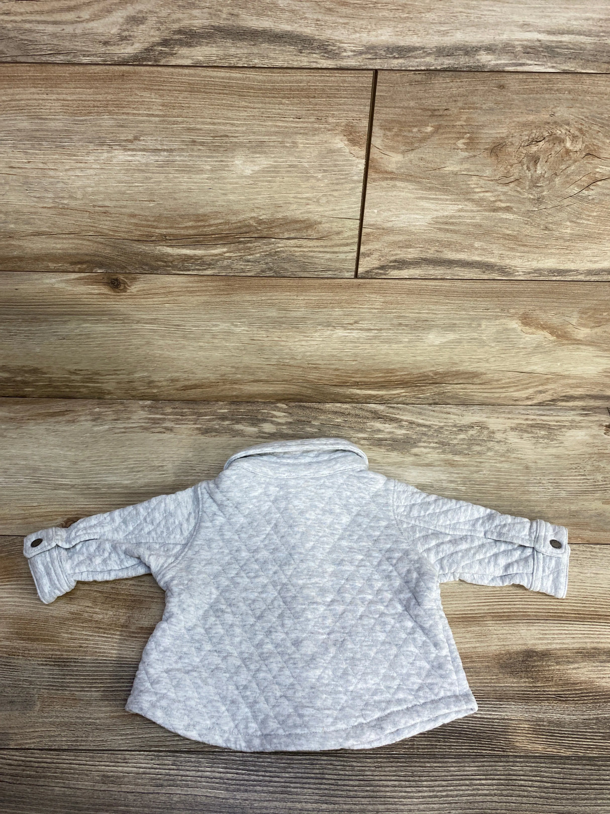 Old Navy Textured Button-Up Long Sleeve Shirt Grey sz 0-3m