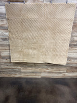 Baby Play Mat for Floor, Tan Minky Dot 50" x 50"