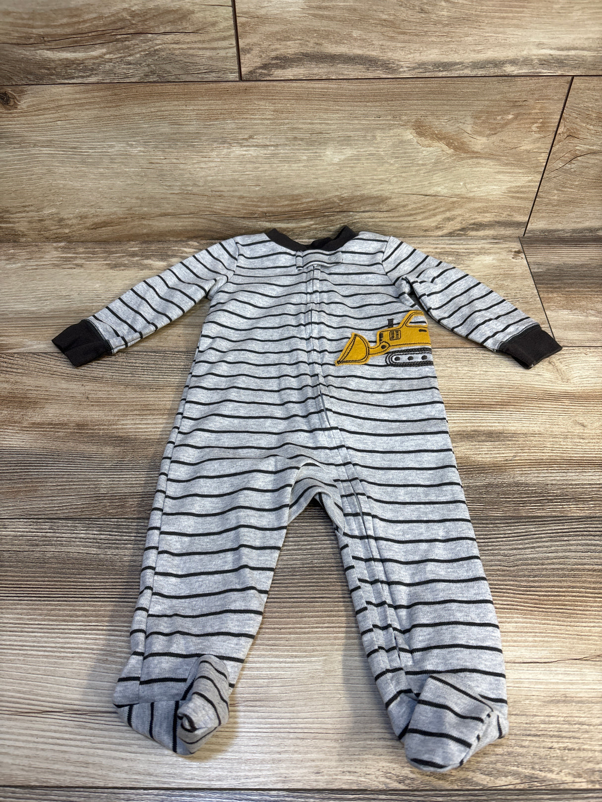 Carter's Truck Striped Sleeper Grey sz 6m