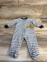 Carter's Truck Striped Sleeper Grey sz 6m