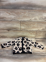 Children's Place Leopard Print Sherpa Jacket Tan sz 18-24m