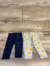 NEW Mighty Goods 2pk Sunshine Leggings Grey sz 12m