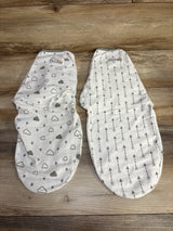 Mama Cheetah 2pk Swaddles White sz 0-3m - Me n Mommy To Be