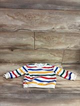 Shein Striped Pullover Sweatshirt Cream sz 12-18m
