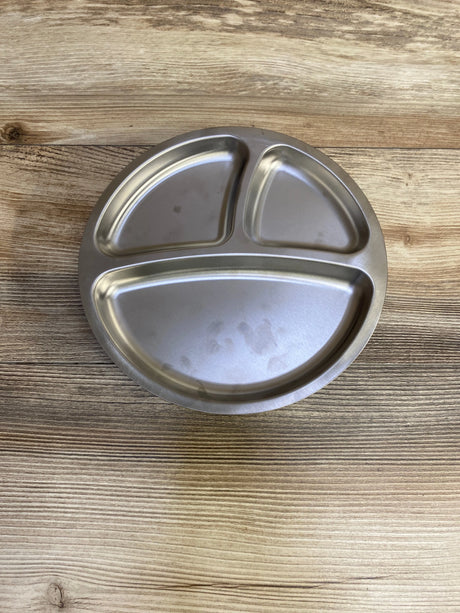 Avanchy Baby Stainless Steel Divided Plate with Suction - Me n Mommy To Be