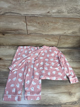 Tahari Baby 2pc Ghost Coat Style Pajama Set Pink sz 3T