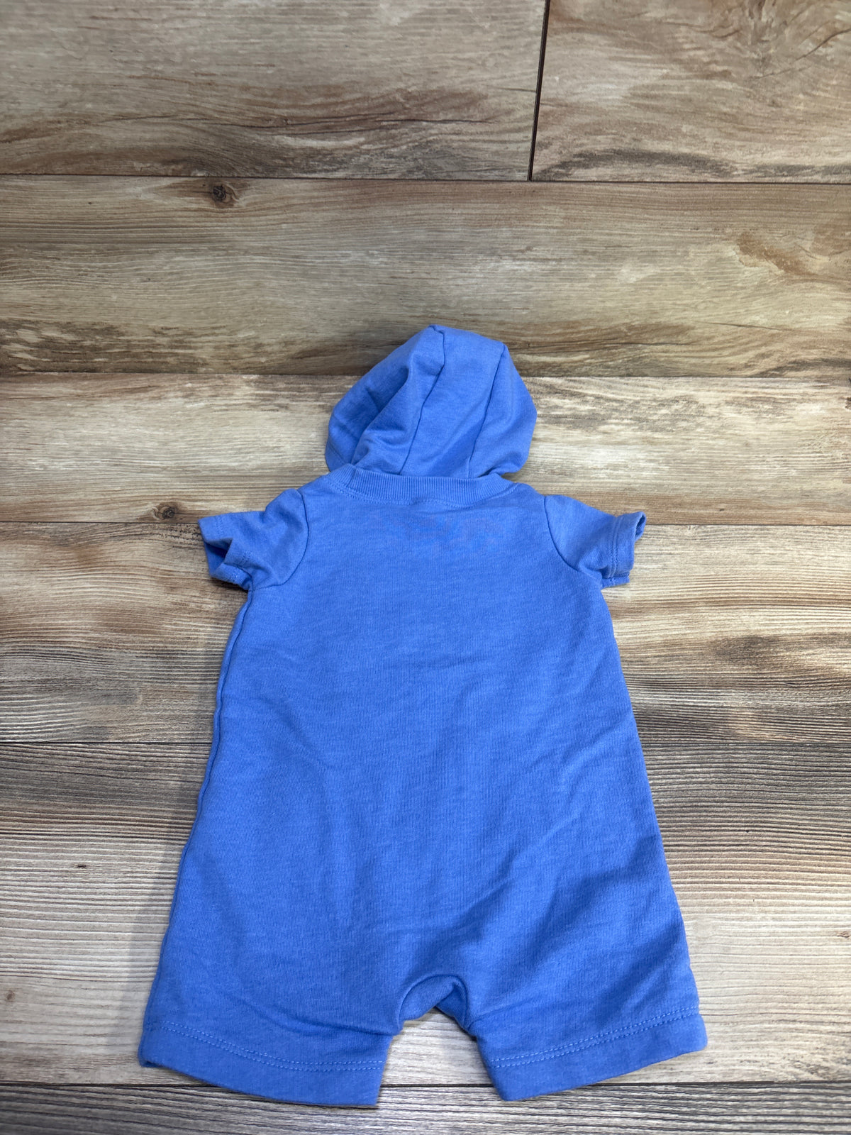 Carter's Hooded Good Vibes Shortie Romper Blue sz 12m