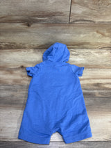 Carter's Hooded Good Vibes Shortie Romper Blue sz 12m
