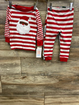 NEW Just One You 4pc Santa Pajama Set White sz 12m