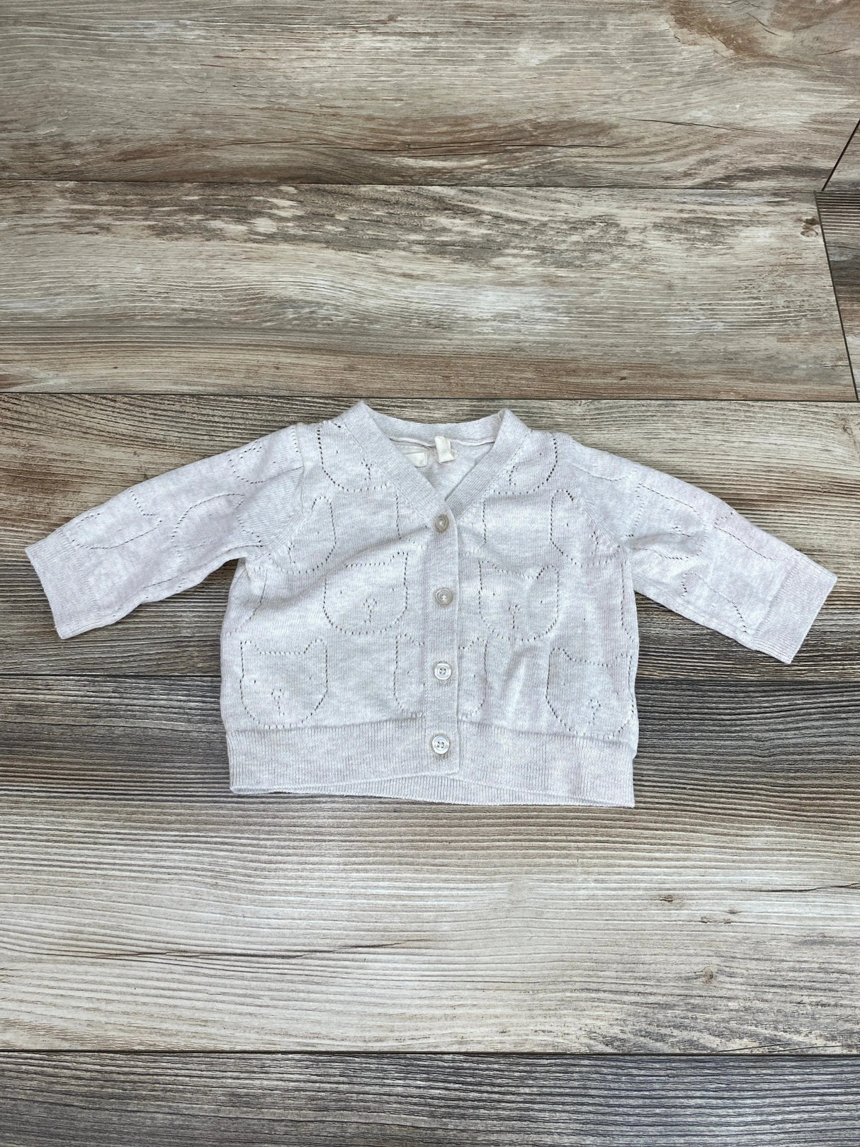 Baby Gap Pointelle Cardigan Oatmeal sz 0-3m