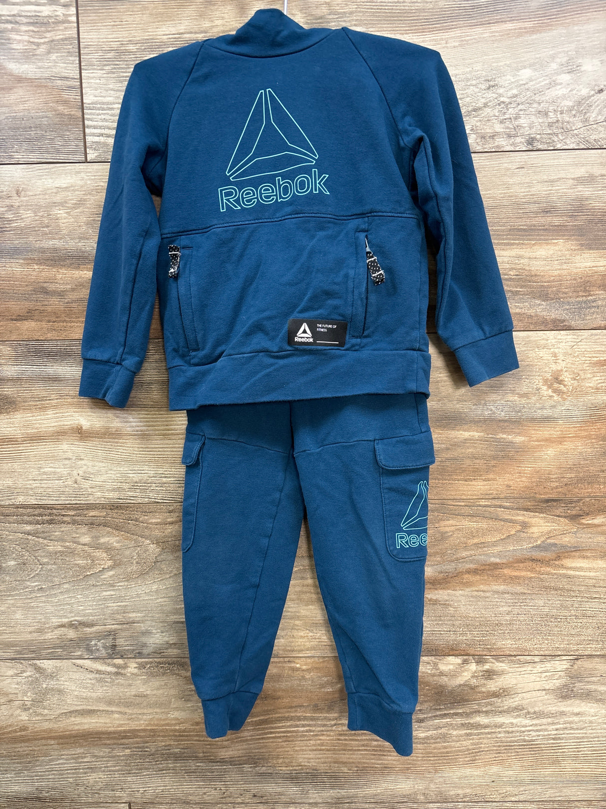 Reebok 2pc Sweatshirt & Joggers Set Blue sz 4T