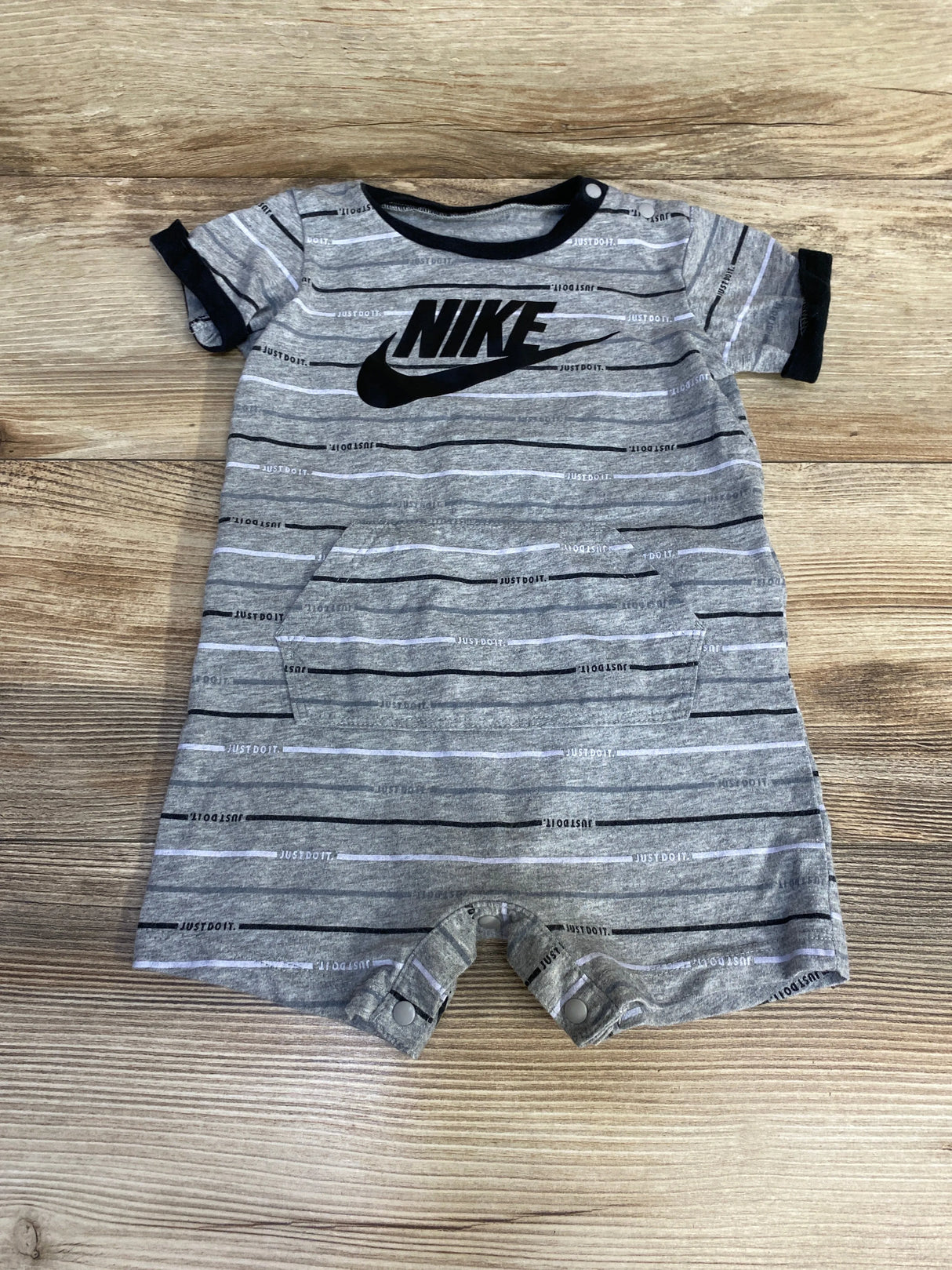 Nike Logo Shortie Romper Grey sz 18m