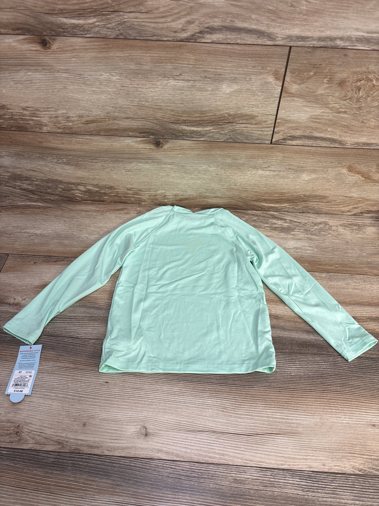 NEW Cat & Jack Rashguard Shirt Mint sz 5T
