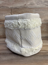 NEW Cloud Island Tufted Fabric Medium Round Storage Basket - Cream