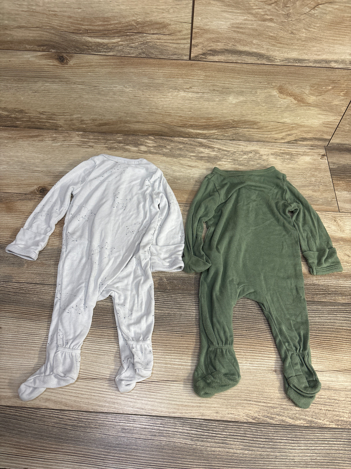 Cloud Island 2pk So Very Soft Modal Blend Sleep N' Plays Green sz Newborn