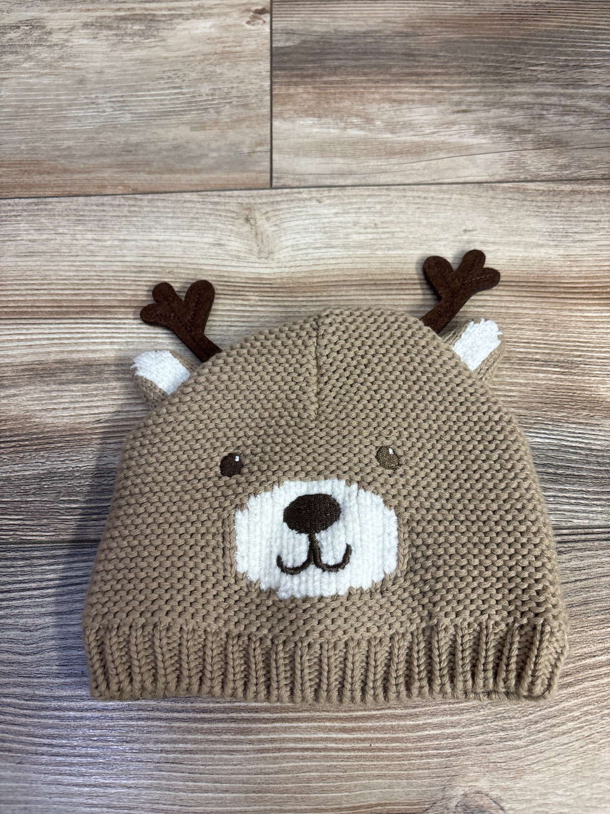 Carter's Baby Knit Reindeer Cap Brown sz 12-24m