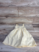 H&M Tie-Detail Cotton Dress Yellow sz 4T