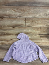 Cat & Jack Cable Knit Hooded Sweater Lilac sz 4T