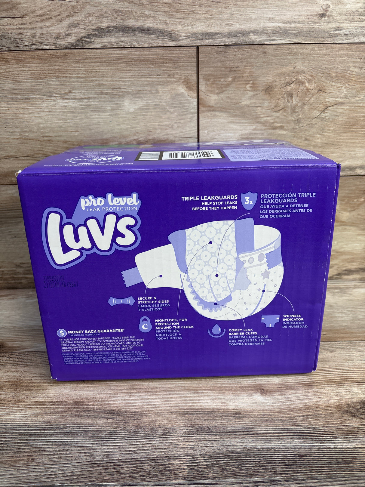 NEW Box of Luvs Pro Level Leak Protection Diapers 54ct. Size 6