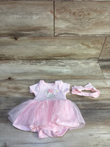 Disney Baby Minnie Mouse 2pc Tutu Bodysuit & Headband Set Pink sz Newborn