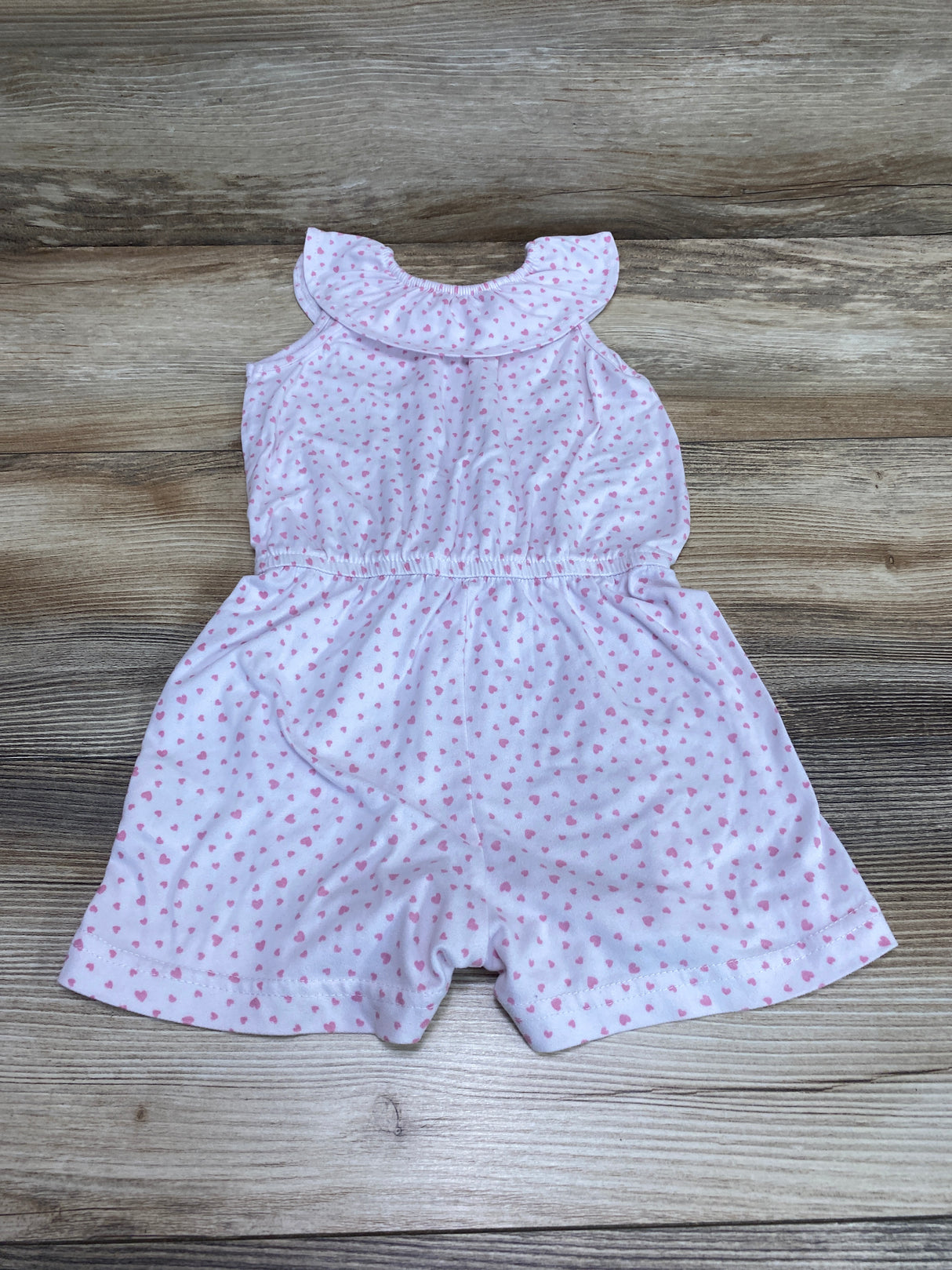 Picapino Heart Print Romper White sz 24m