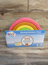 NEW Spark Create Imagine Stacking Rainbow Cloud 6Pc