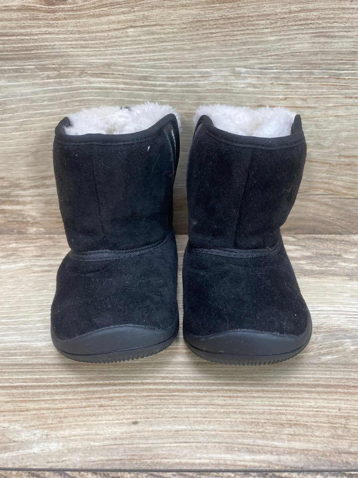 BMCiTYBM Winter Fur Lined Baby Snow Boots Black Sz 7c