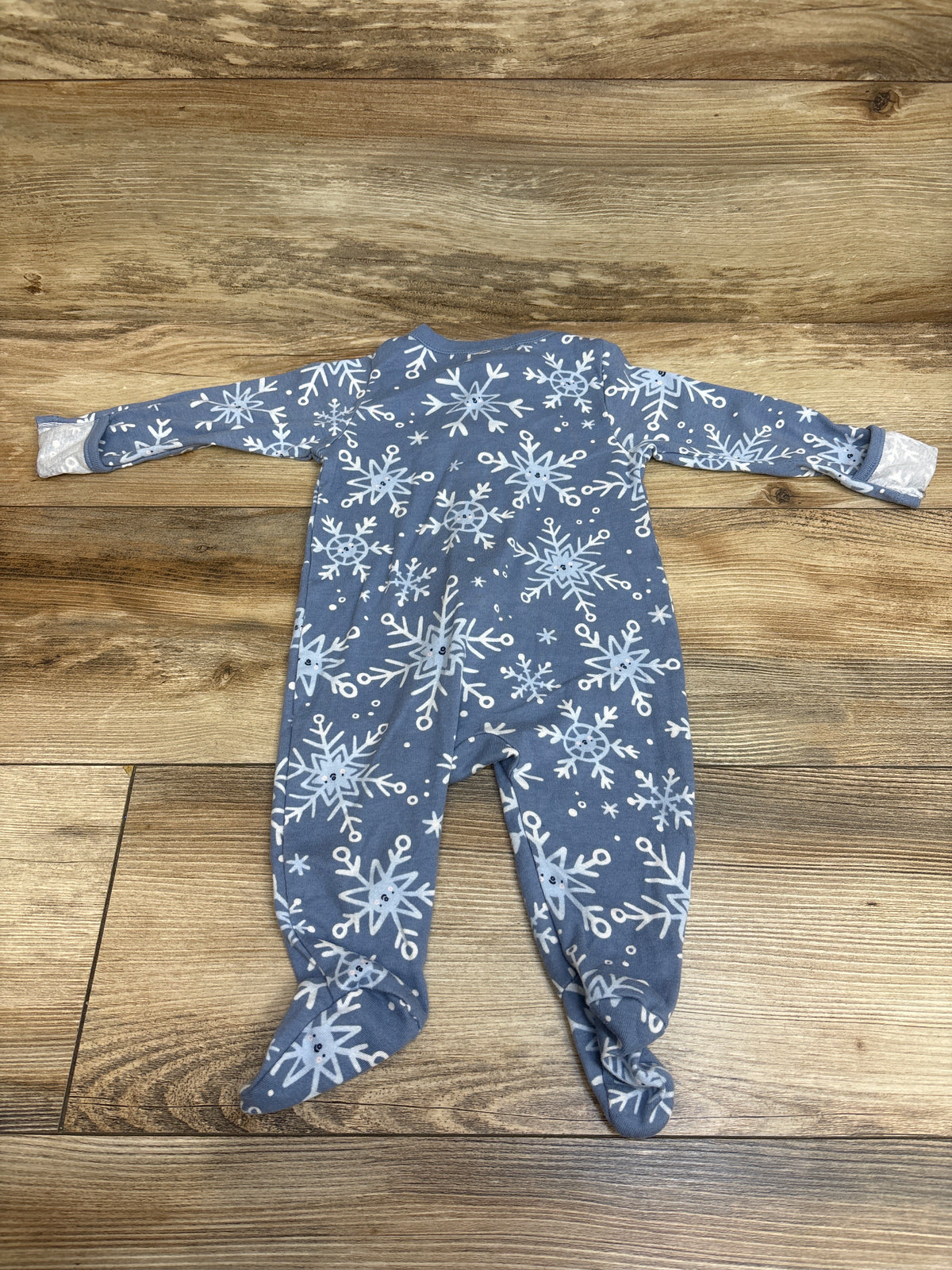 Old Navy Snowflake Sleeper Blue sz 3-6m