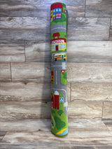HUAHOO City Street Map Kids' Rug Green 39" x 39"