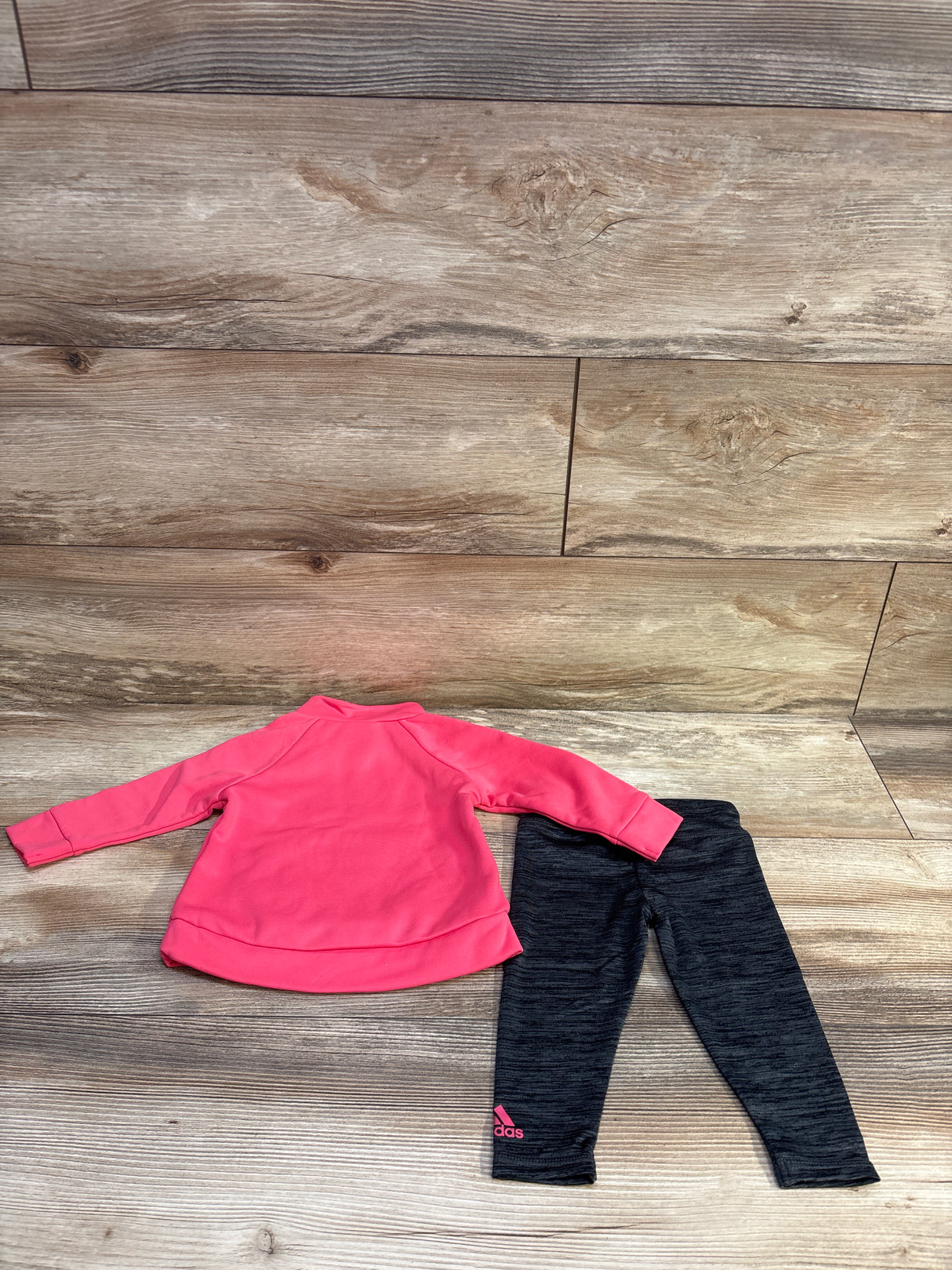 Adidas 2pc Pullover Sweatshirt & Leggings Pink sz 6m