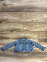 NEW OshKosh Heart Denim Button Up Jacket Blue sz 3T