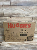 NEW Box of Huggies Little Movers Baby Disposable Diapers 120ct, Size 5