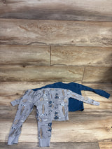 Carter's 3pc Pajama Set Grey sz 2T