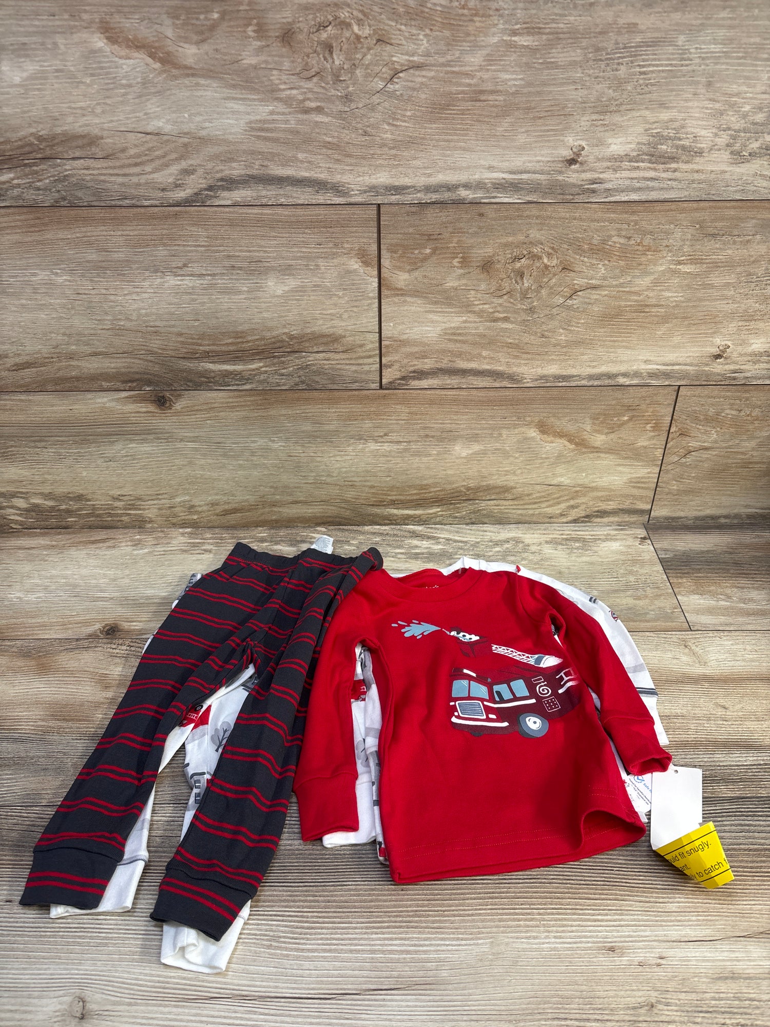 NEW Just One You 4pc Pajama Set Red/White sz 12m