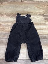 Baby Gap Corduroy Ruffle Overalls Black sz 6-12m