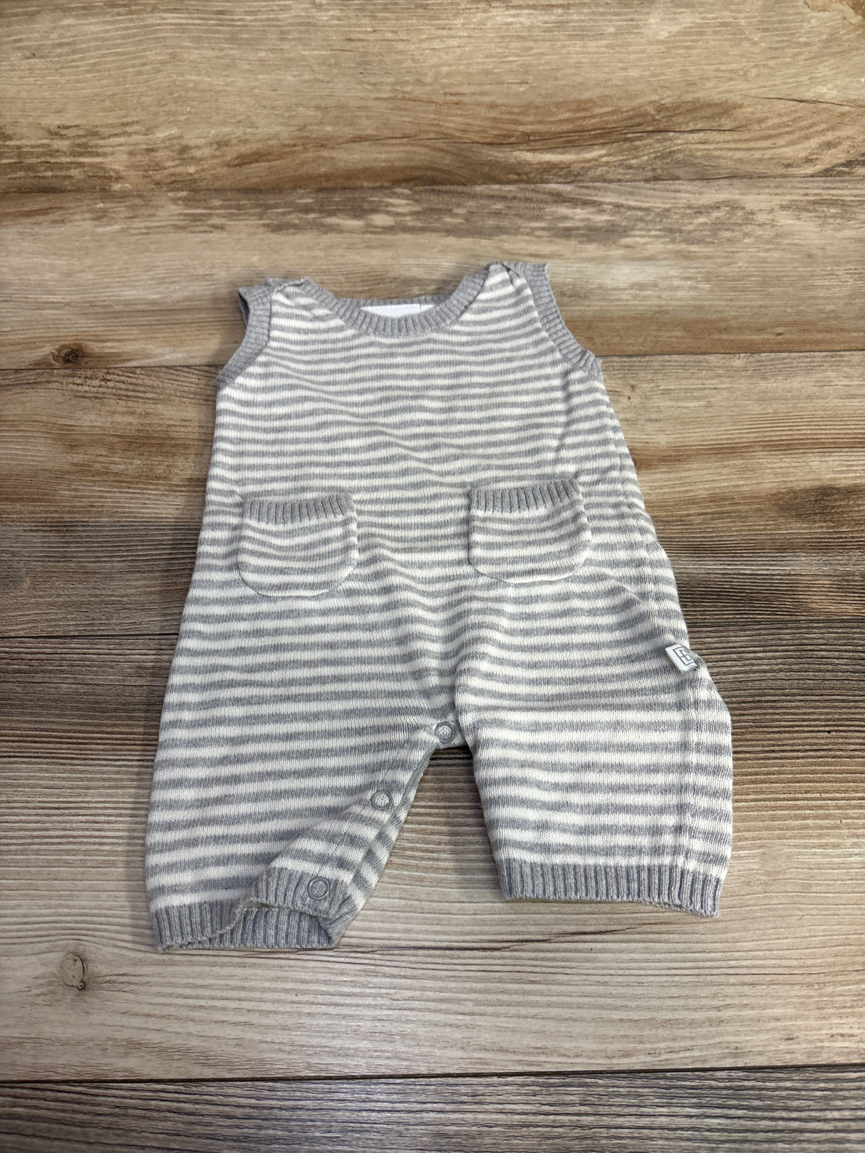 Elegant Baby Tank Striped Coverall Grey sz 3-6m