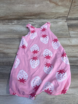 Carter's Strawberry Shortie Romper Pink sz 24m
