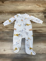 Carter's Vehicle Print Sleeper White sz 6m