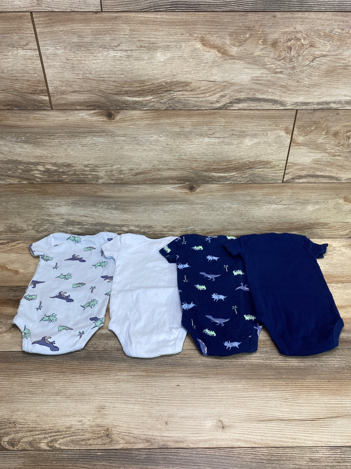 Carter's 4pk Dino Bodysuits Blue sz 9m